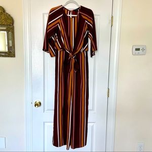 Forever 21 Striped Jumpsuit